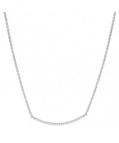 Sterling Silver Cubic Zirconia Necklace