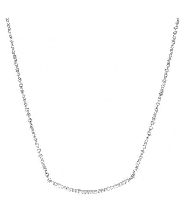 Sterling Silver Cubic Zirconia Necklace