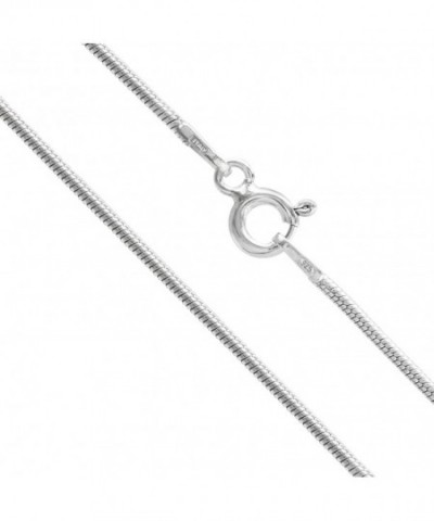 Sterling Silver Snake Necklace Inches
