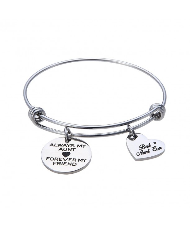 Jewelady Engraved Stainless Expandable Bracelet