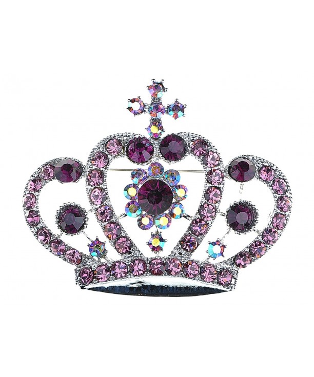 Alilang Amethyst Colored Rhinestone Princess