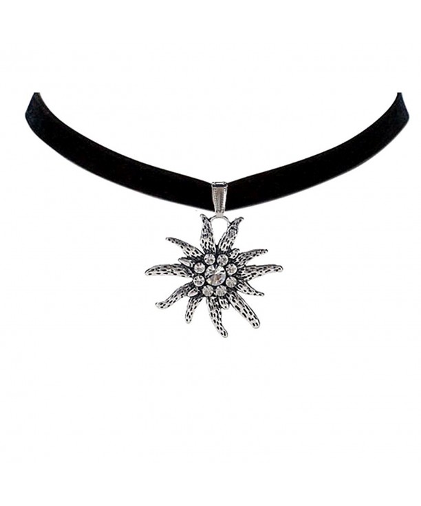 Bodai Velvet Choker Necklace Edelweiss