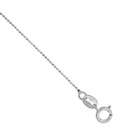 Sterling Silver Faceted Pallini Necklace