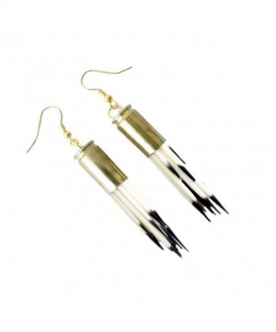 Porcupine Quill Earrings Alternative Gold plated base