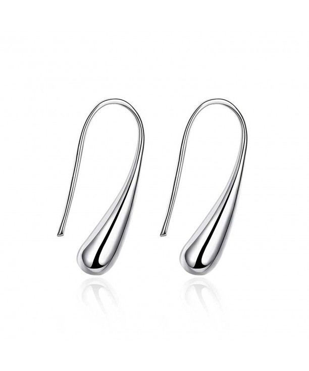 Naivo Waterdrop Silver Teardrop Earrings