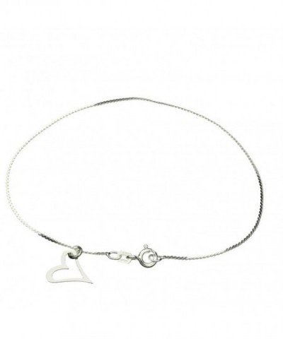 Sterling Silver Serpentine Nickel Anklet