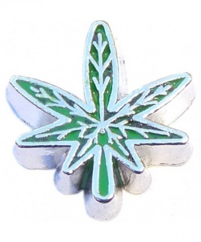 Pot Leaf Floating Locket Charm