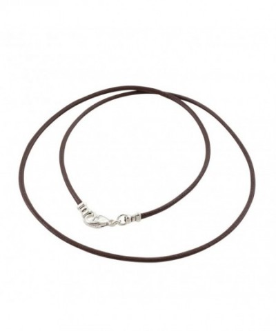 Sterling Silver 1 8mm Leather Necklace