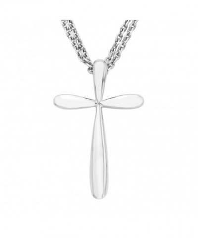 Sterling Silver Polished Pendant Necklace