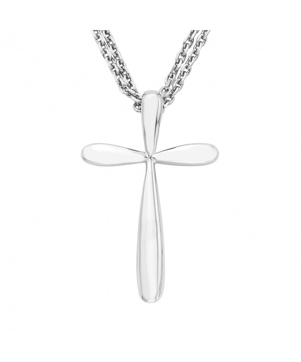 Sterling Silver Polished Pendant Necklace