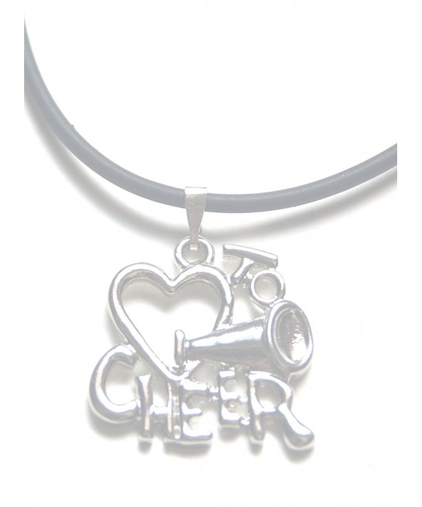 Silver Cheer Cheerleading Necklace Brand