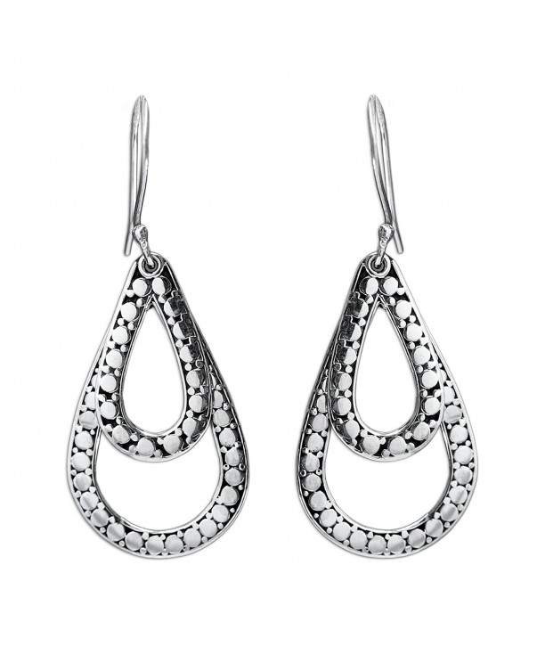 NOVICA Teardrop Sterling Earrings Raindrop