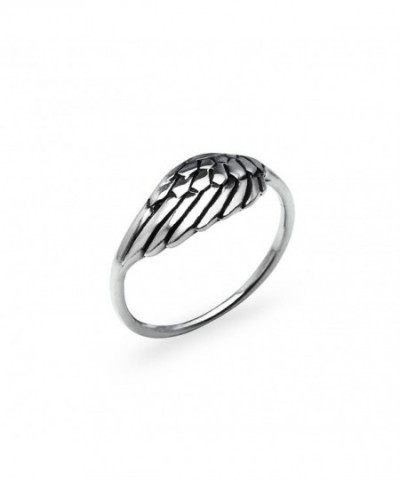 Sterling Silver Angel Wing Ring