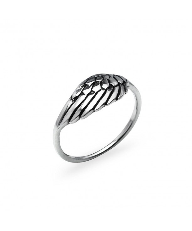 Sterling Silver Angel Wing Ring