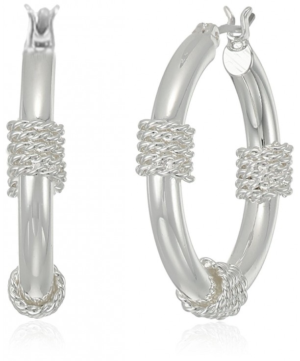 Napier Womens Clickit Earrings Silver Tone