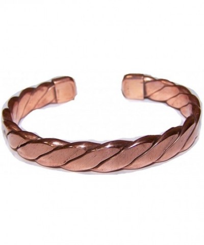 Copper Heavy Style Bangle Bracelet