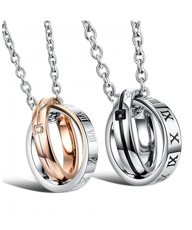 Titanium Couple Pendant Necklace Perfect