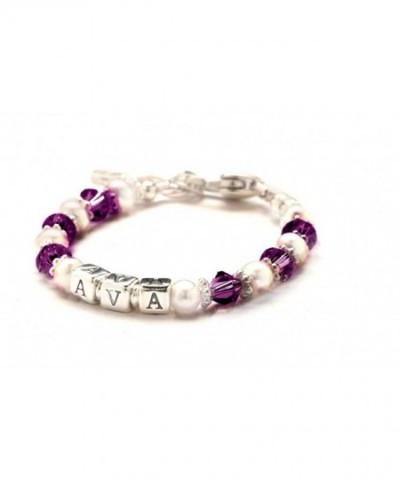 Personalized Child Bracelet February Freshwater