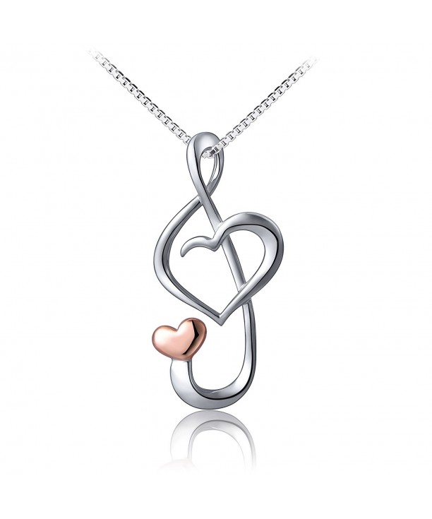 Sterling Silver Musical Pendant Necklace