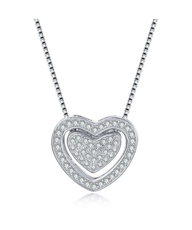 Necklace Twining Sterling Pendant Zirconia