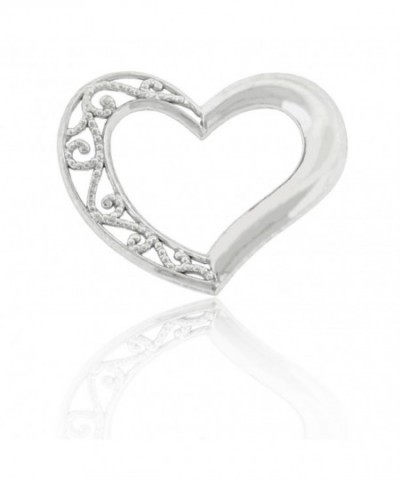 White Small Floating Heart Charm