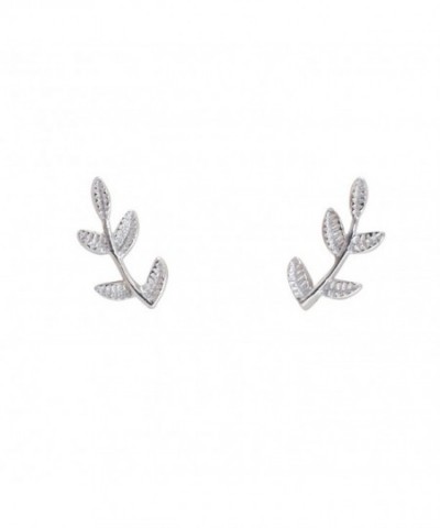 Humble Chic Tiny Leaf Studs