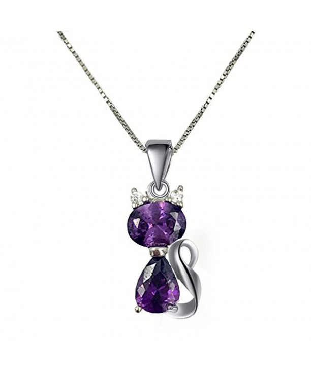 DreamsEden Amethyst Pendant Necklace Greeting