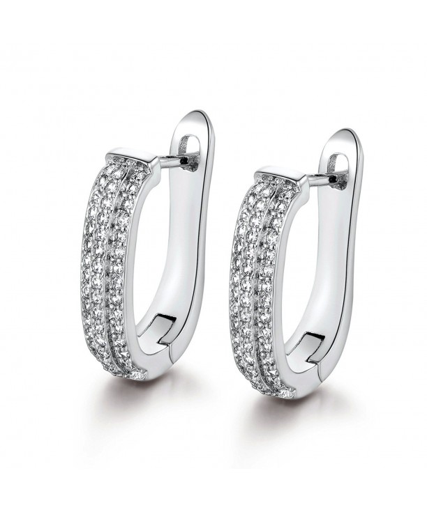 GULICX Sleeper Silver Hinged Earrings