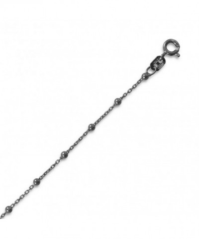 Black Rhodium Plated Sterling Silver