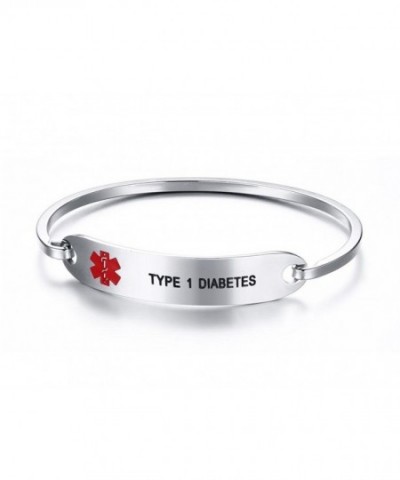 PJ Jewelry Diabetes Medical Bracelets Engraving