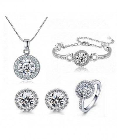 Crystal Pendant Necklace Zirconia Jewelry