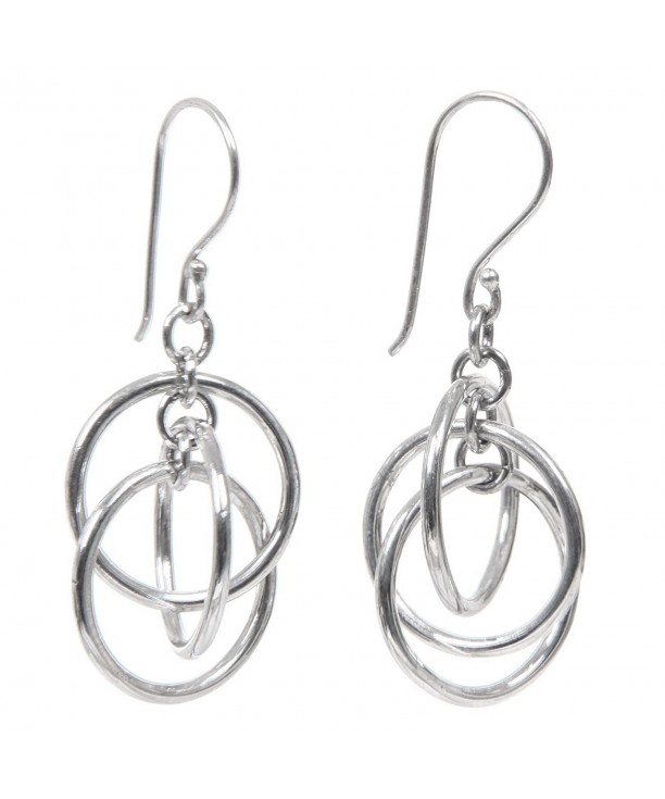 NOVICA Modern Sterling Silver Earrings