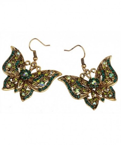 Angel Jewelry Crystal Butterfly Earrings