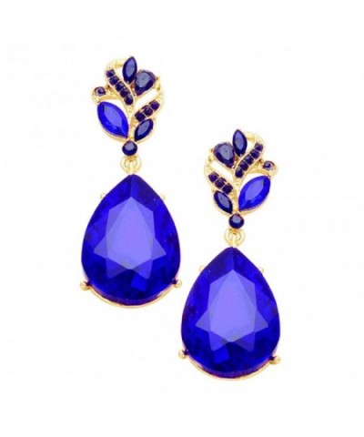 Rosemarie Collections Teardrop Statement Earrings