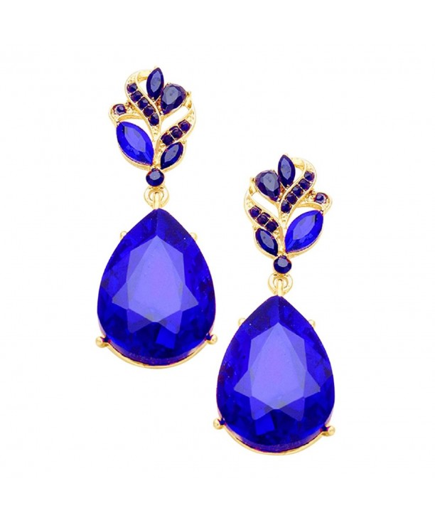 Rosemarie Collections Teardrop Statement Earrings