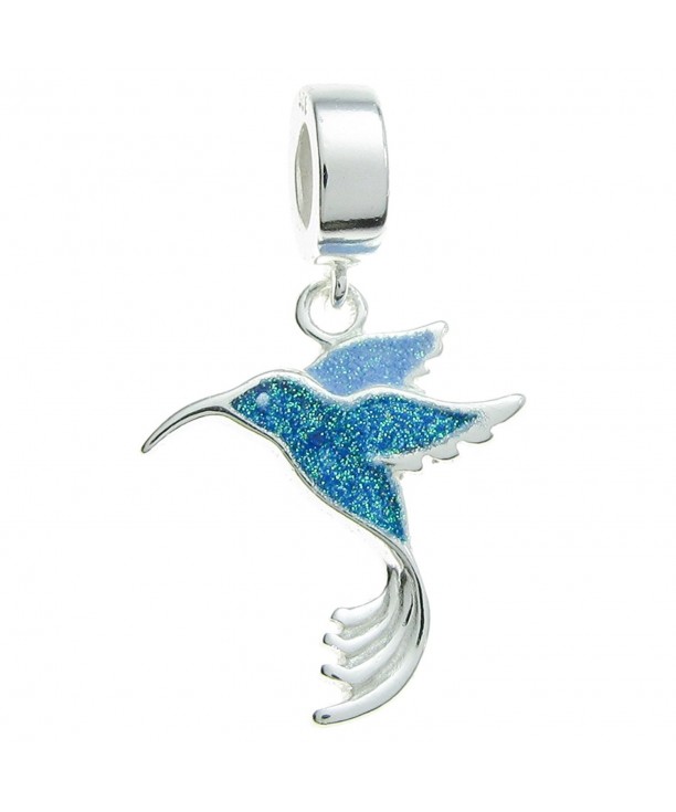 Sterling Silver Hummingbird Enamel European