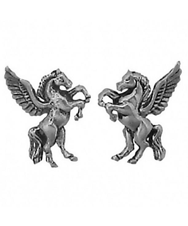 Sterling Silver Pegasus Earrings Stainless