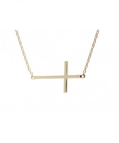 apop nyc Goldtone Sideways Necklace