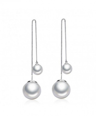 Susenstone Womens Elegant Silver Earrings