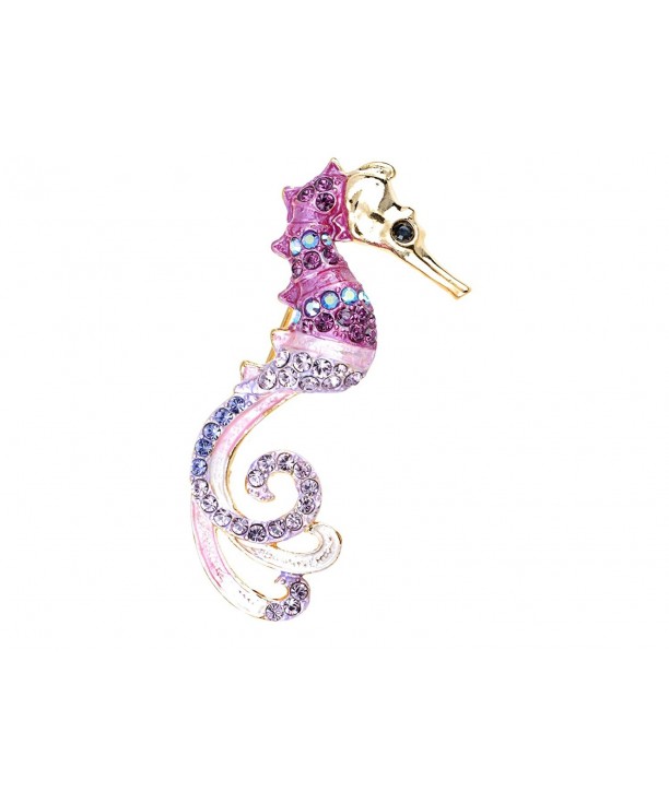 Alilang Rhinestones Nautical Fantasy Seahorse