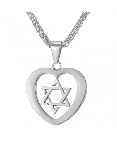 Stainless Steel David Pendant Necklace