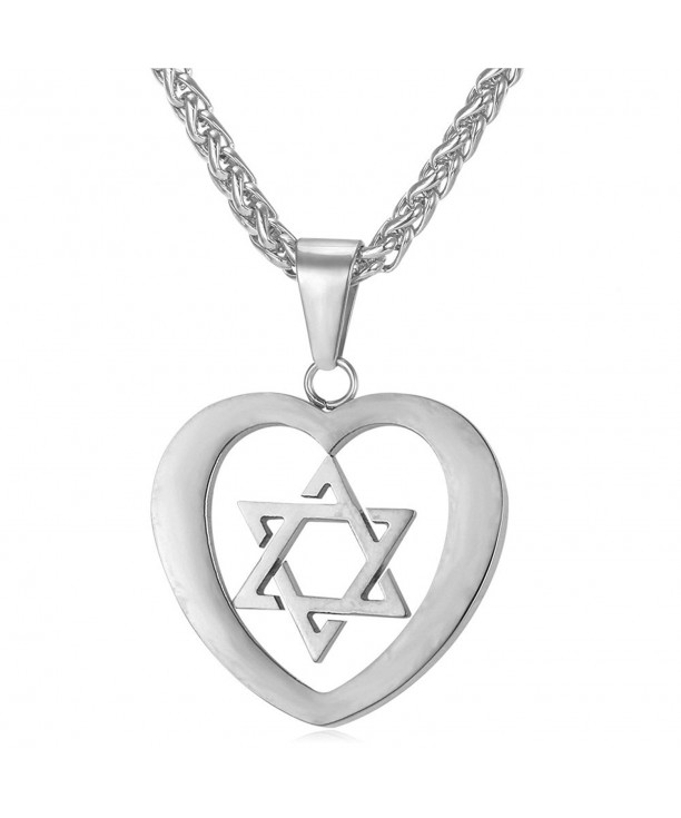 Stainless Steel David Pendant Necklace