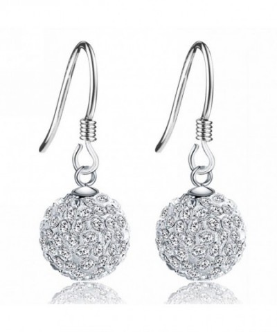 Merdia Sterling Simulated Crystal Earrings