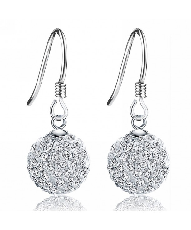 Merdia Sterling Simulated Crystal Earrings