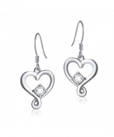 Sterling Silver Jewelry Heart Earrings