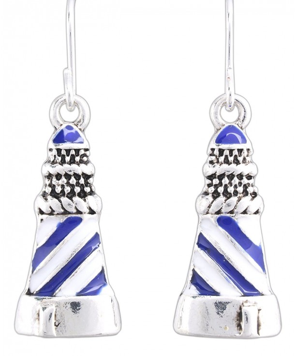 Periwinkle Barlow Coastal Earrings Lighthouse