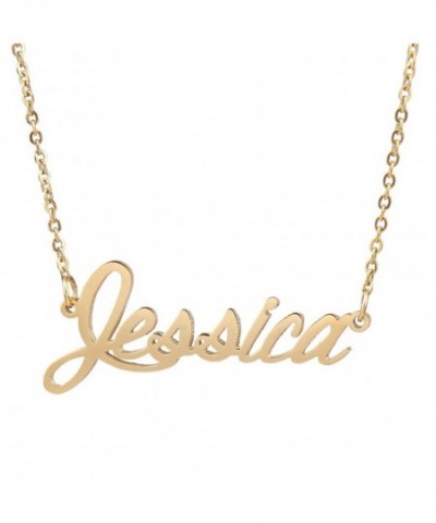 AOLO Letter Charactors Necklace Jessica