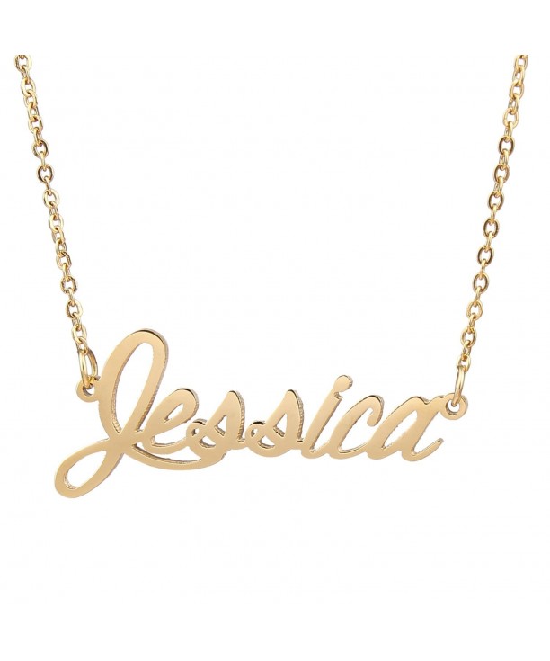 AOLO Letter Charactors Necklace Jessica
