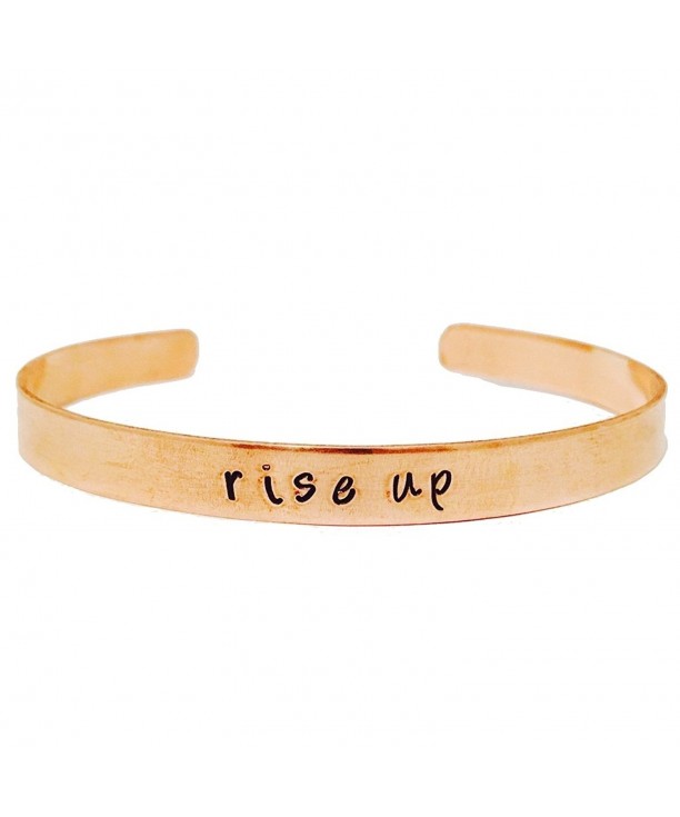 Rise Up copper cuff bracelet