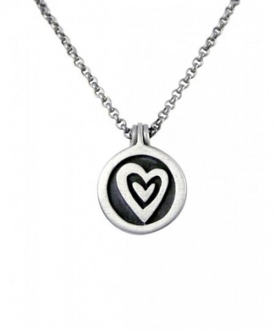 Modern Artisans Be Loved Pewter Necklace